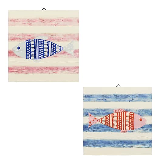 Assorted Fish Stripes Wall D&#xE9;cor by Ashland&#xAE;, 1pc.